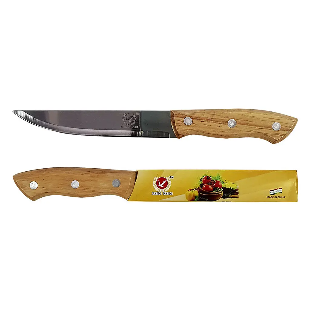 Ніж кухонний з дерев'яною ручкою 22 см, Kitchen Master 86880 - фото 2