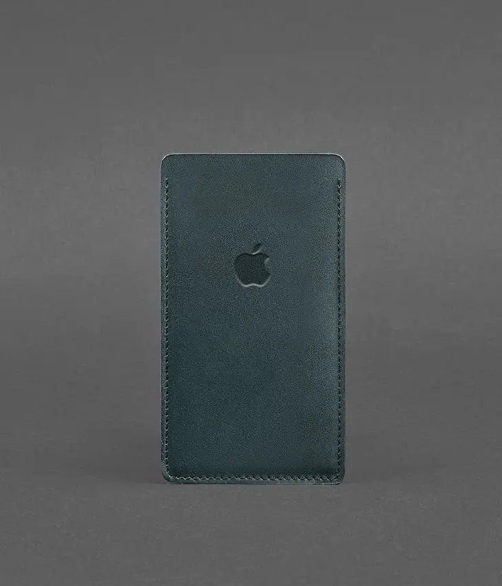Кожаный чехол для iPhone 11 Зеленый Краст - фото 2