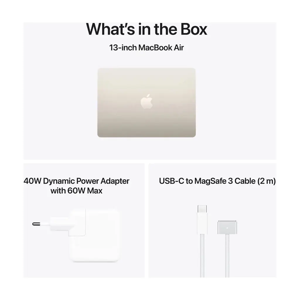 Ноутбук Apple MacBook Air 13 M5 A3449 Starlight (MDHD4UA/A) - фото 9