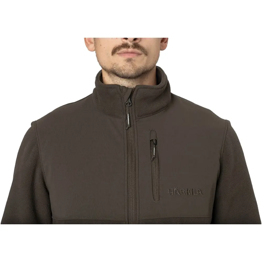Флисовая кофта Harkila Fjell fleece jacket L Коричневый - фото 3