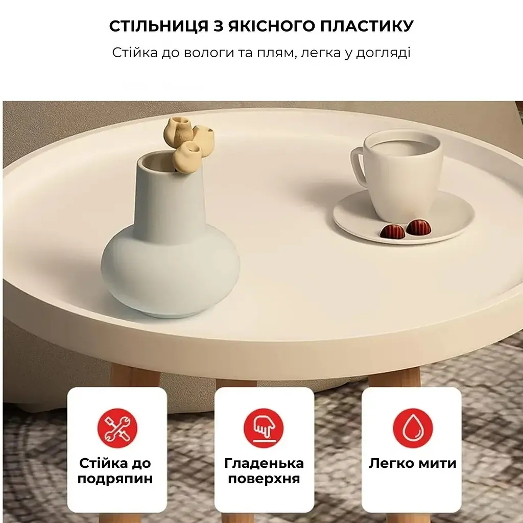 Кофейный столик круглый - фото 4
