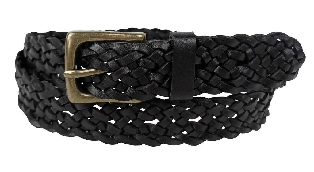 Ремінь жіночий Vanzetti плетений 111 см 3 см шкіра Темно-коричневий - фото 11