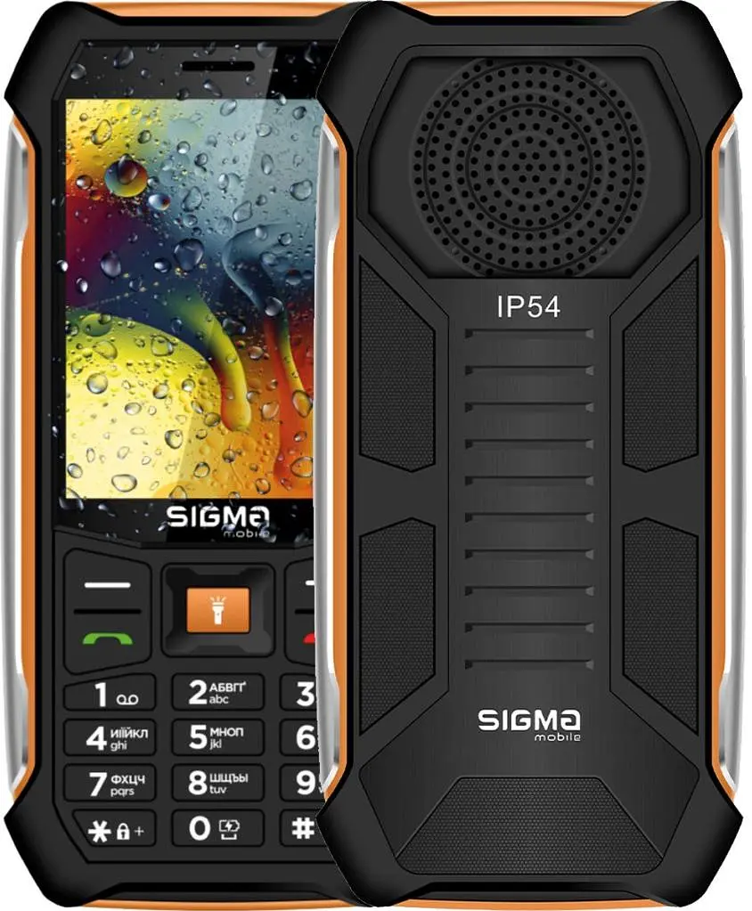 Мобільний телефон Sigma X-style 323 RAIN Black-Orange (4827798885727)