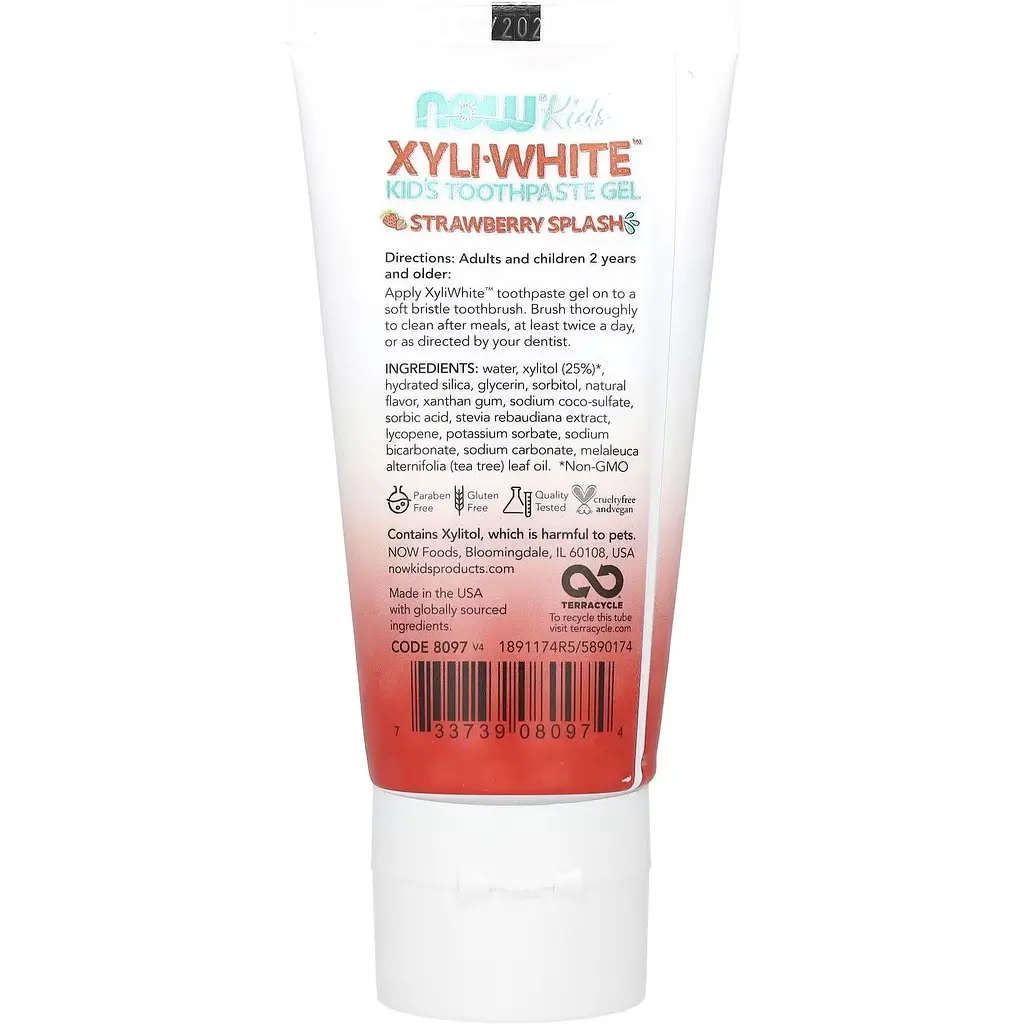 Дитячий зубний гель Now Solutions Xyli White Kid's Strawberry Splash 85 г - фото 2