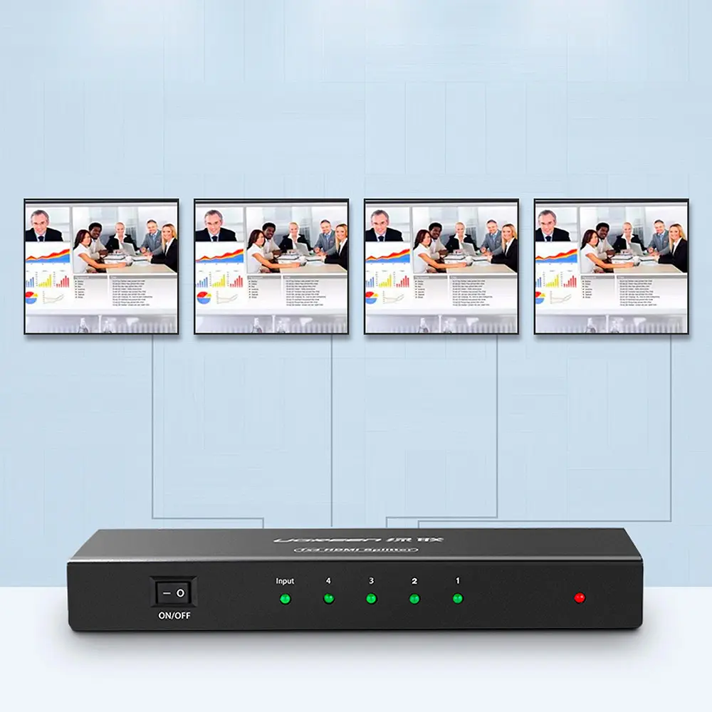Сплітер UGREEN HDMI Splitter 1 In 4 Out EU (UGR-40202EU) - фото 5