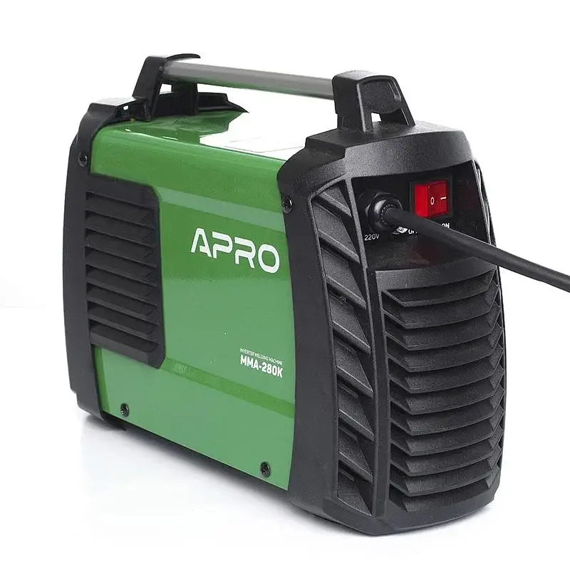 Сварочный аппарат инверторный APRO MMA-280K 5 мм + набор кабелей и пластиковый кейс 30412 - фото 3