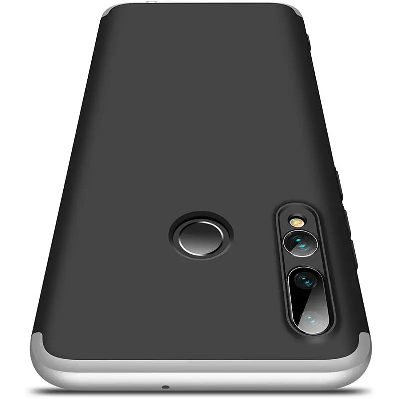 Чохол-накладка GKK 3 in 1 Hard PC Case HuAwei P Smart+ 2019 Silver/Black - фото 2
