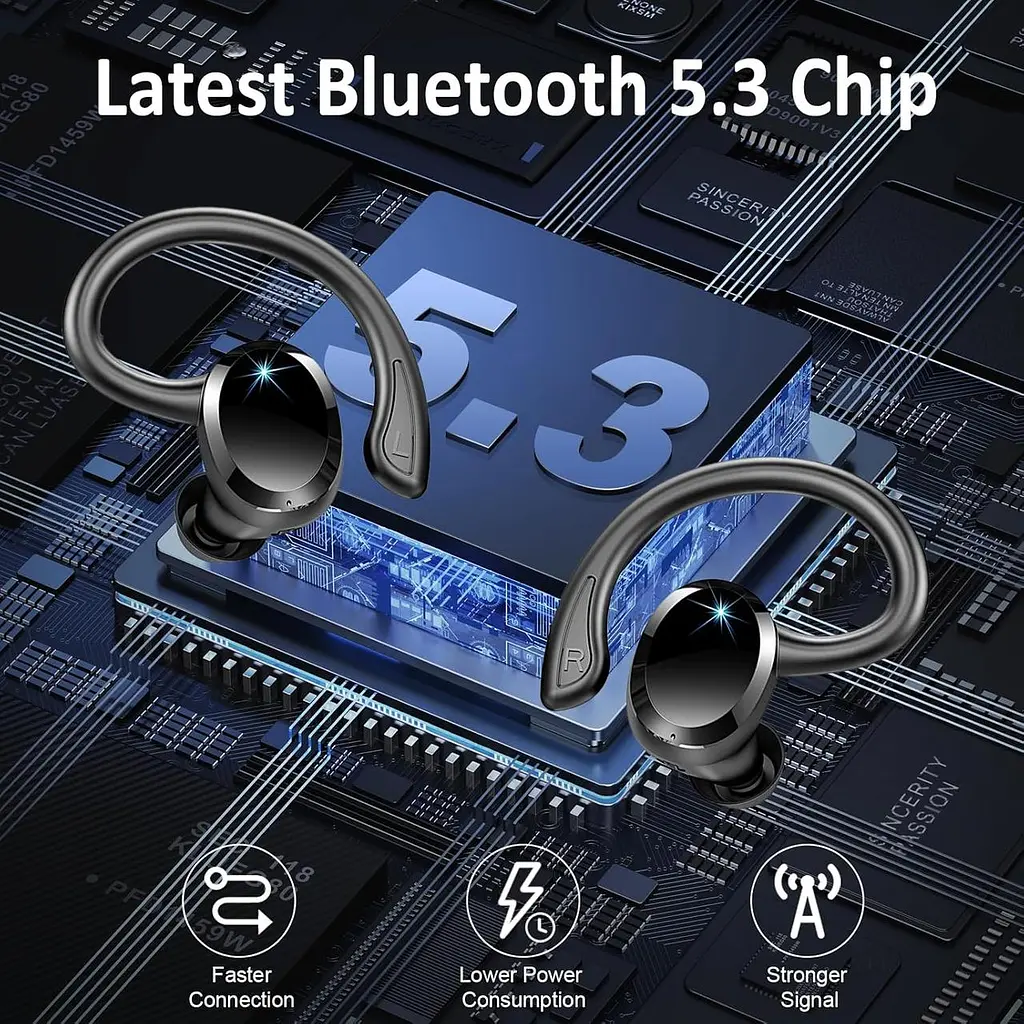 Bluetooth-навушники Rulefiss Q38 із захистом IP7 та автономністю до 48 годин - фото 6