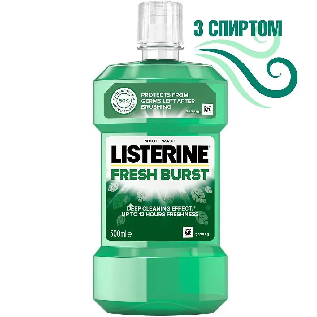 Ополіскувач для ротової порожнини Listerine Сплеск свіжості 500 мл - фото 4