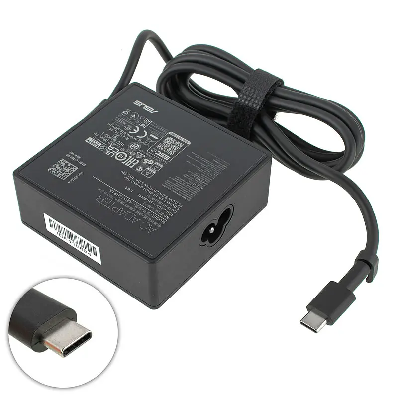 Блок живлення для ноутбука Asus USB-C, Type-C 20V, 5A, 100W, black (0A001-01090100) - фото 2