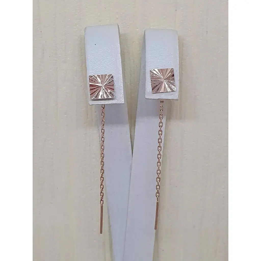 Золоті сережки-протяжки Favoritum. 210081_А - фото 4