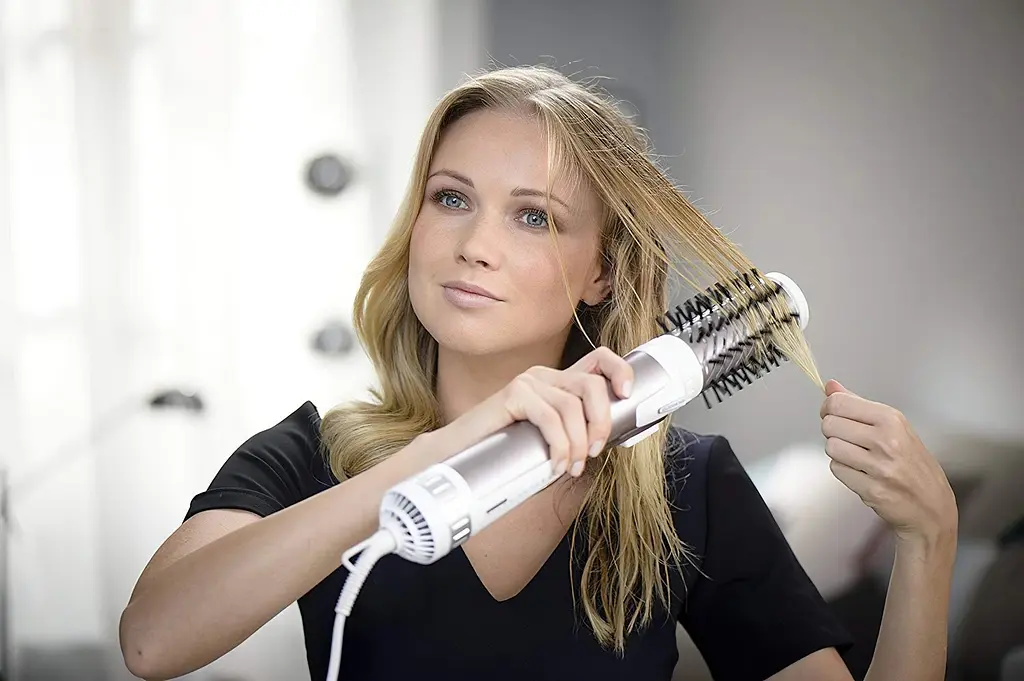 Фен-щетка Rowenta Brush Activ Premium Care CF9540F0 розово-белый - фото 7