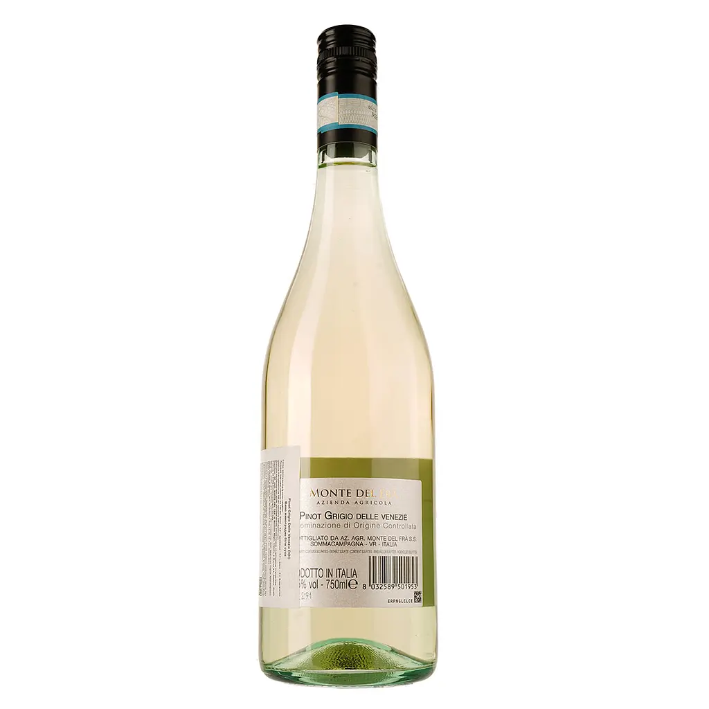 Вино Monte Del Fra Pinot Grigio Delle Venezie DOC, біле, сухе, 0,75 л - фото 2