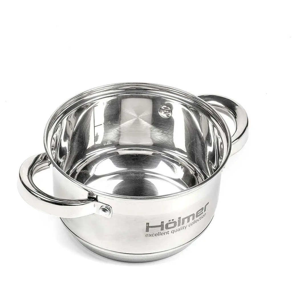 Каструля з кришкою Holmer CR-12527-SS, 2,7 л (CR-12527-SS) - фото 2