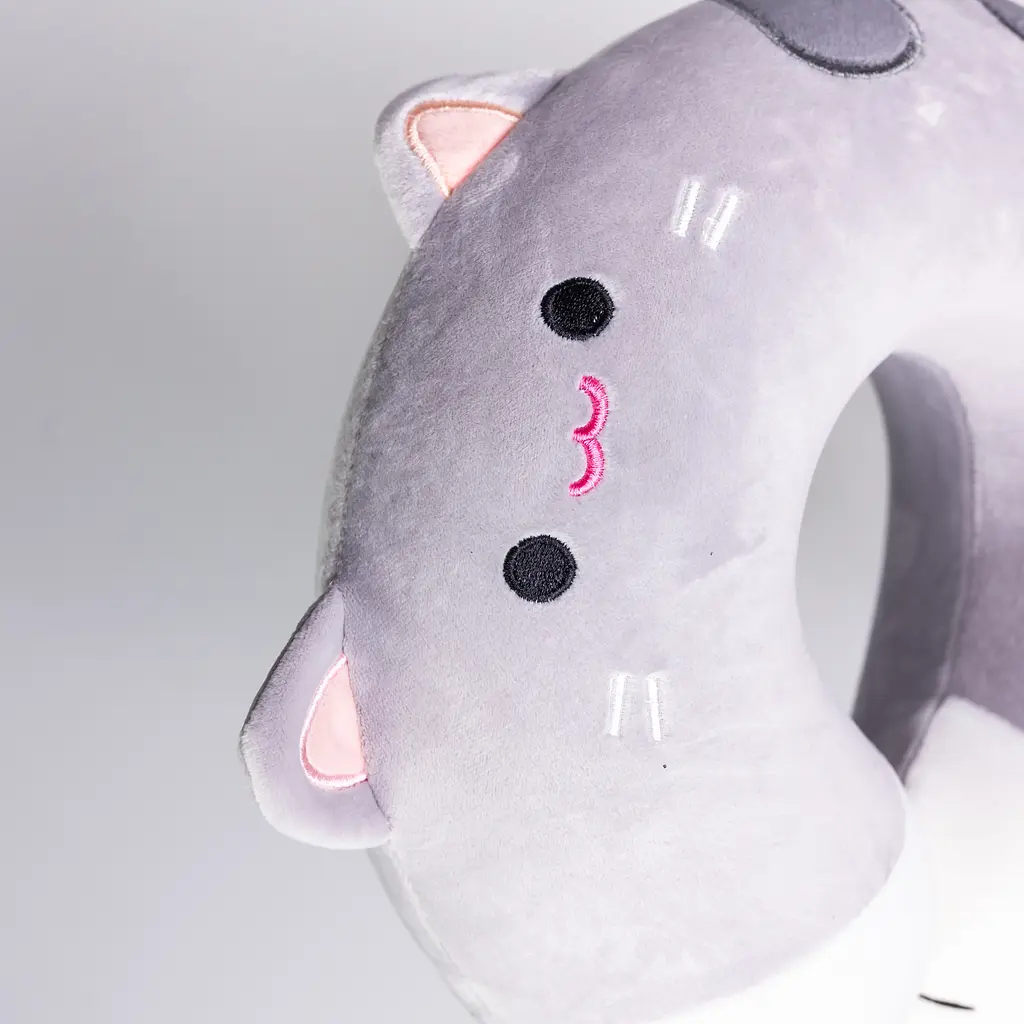 Подушка для шеи Kitty U-образная серый HP-56-11G - фото 3
