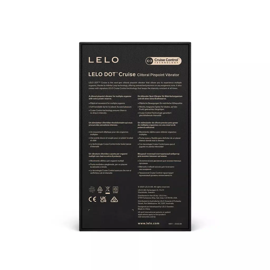 Кліторальний вібратор LELO DOT Cruise Peach Please, точкова стимуляція, технологія Infinite Loop - фото 7