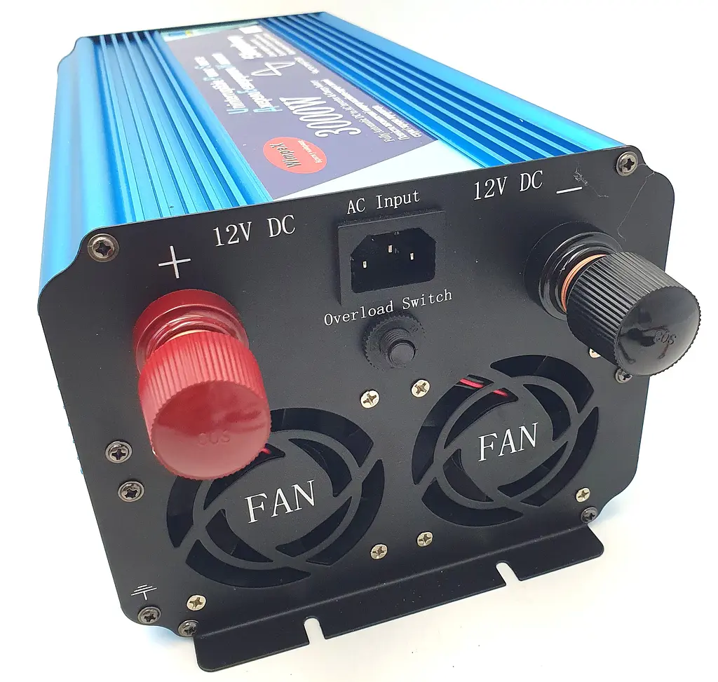 Автоінвертор 12 V-220 V 3000 W перетворювач напруги з чистою синусоїдою та функцією заряджання акумулятора UPS 15 A 12 V-220 V WimpeX WX-3100 - фото 4