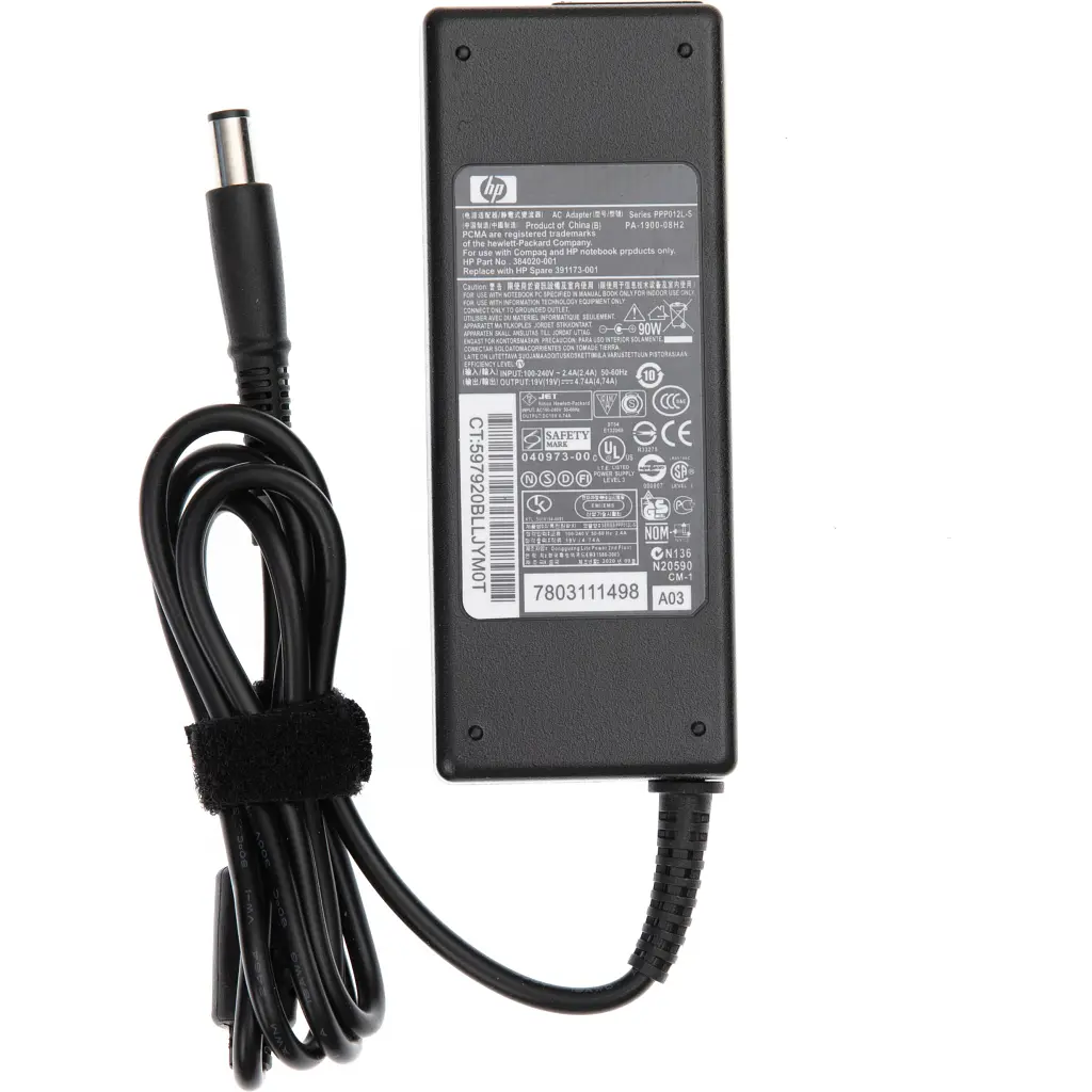 Блок питания к ноутбуку AlSoft HP 90W 19V, 4.74A, 7.4/5.0 (pin inside) (A40028) - фото 4