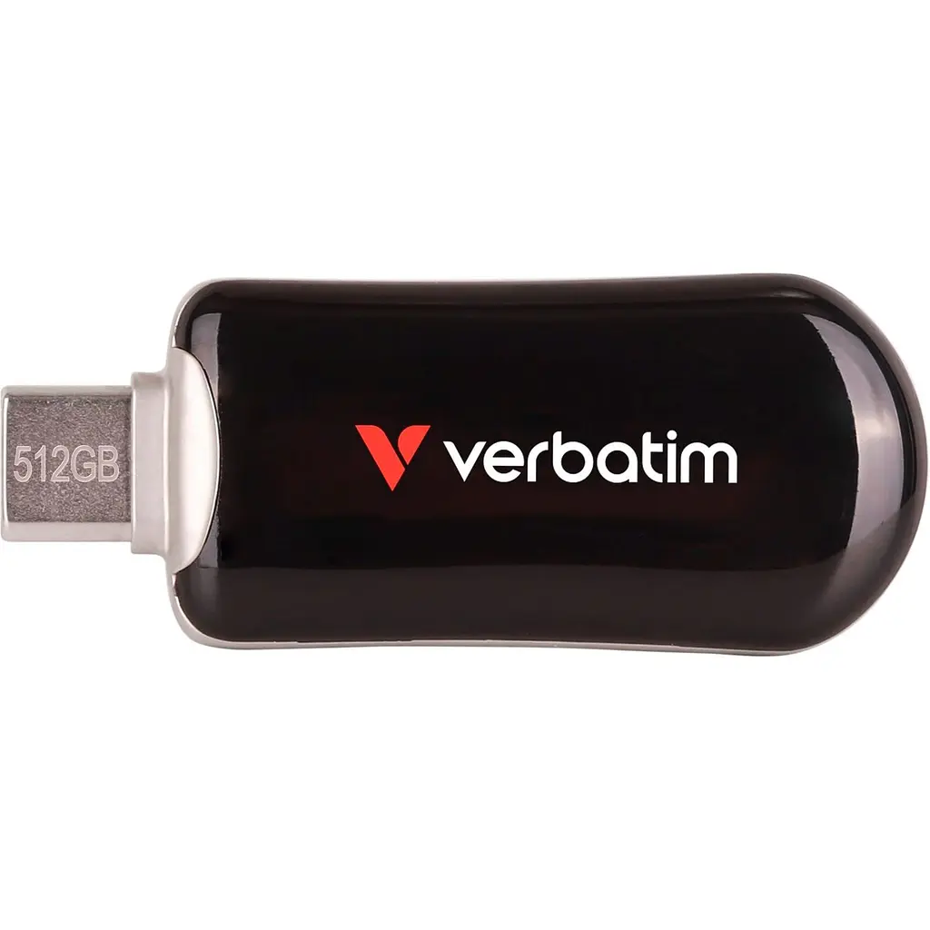 Флеш-накопичувач Verbatim Plectra USB-C Black 512 ГБ USB 3.2 Gen 1 (30227) - фото 2