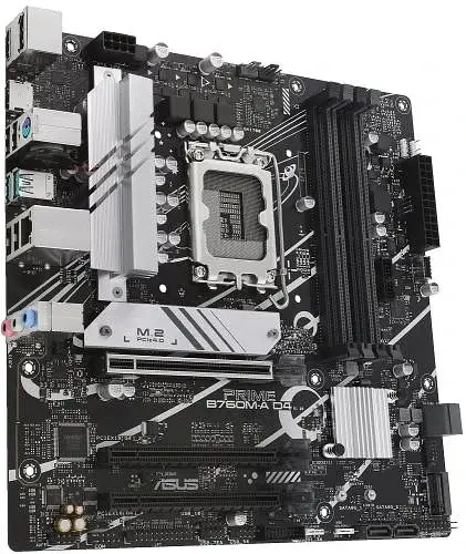 Материнська плата LGA1700, Asus PRIME B760M-A D4-CSM, B760, 4xDDR4, Int.Video(CPU), 4xSATA3, 2xM.2, 3xPCI-E 16x 4.0, Realtek 7.1, Realtek 2.5Gb, 5xUSB3.2/7xUSB2.0, HDMI/DP, MicroATX - фото 3