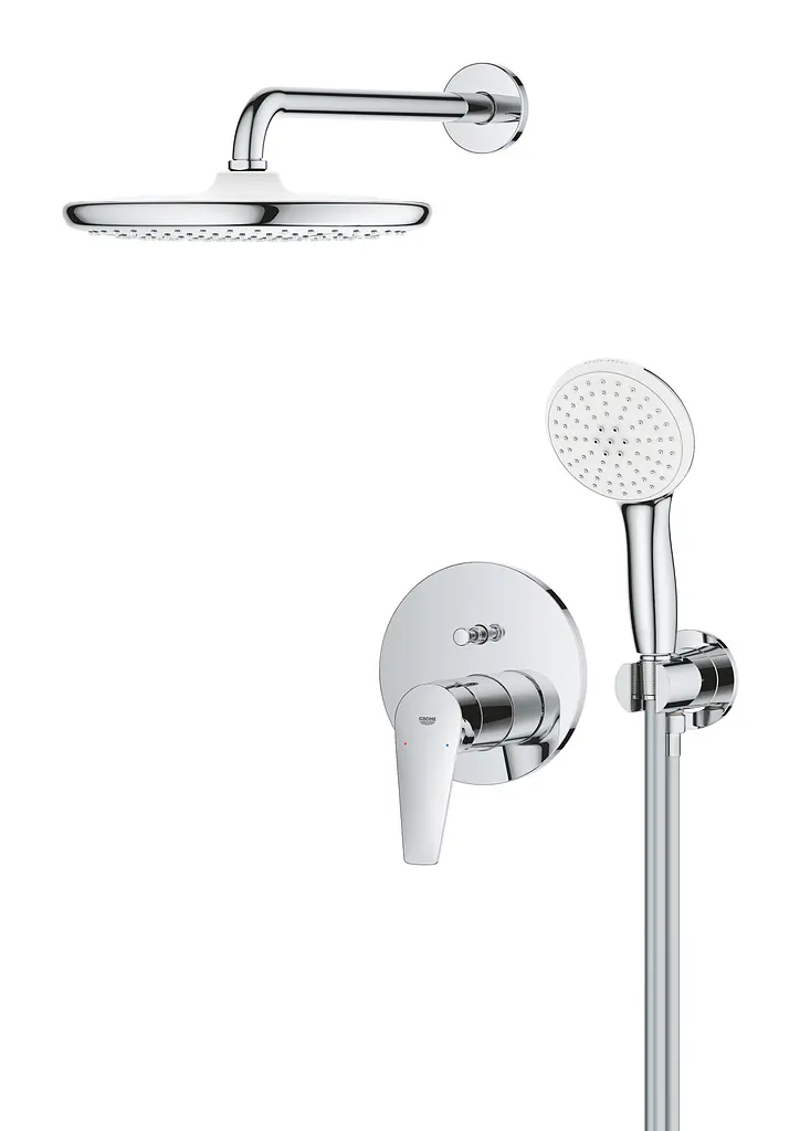 Душова система прихованого монтажу Grohe Bauedge з Tempesta 250 25290000, Хром - фото 3