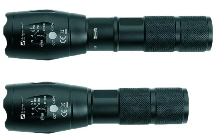 Ліхтар Schwarzwolf Delgada Cree T6 2200 mAh чорний - фото 4