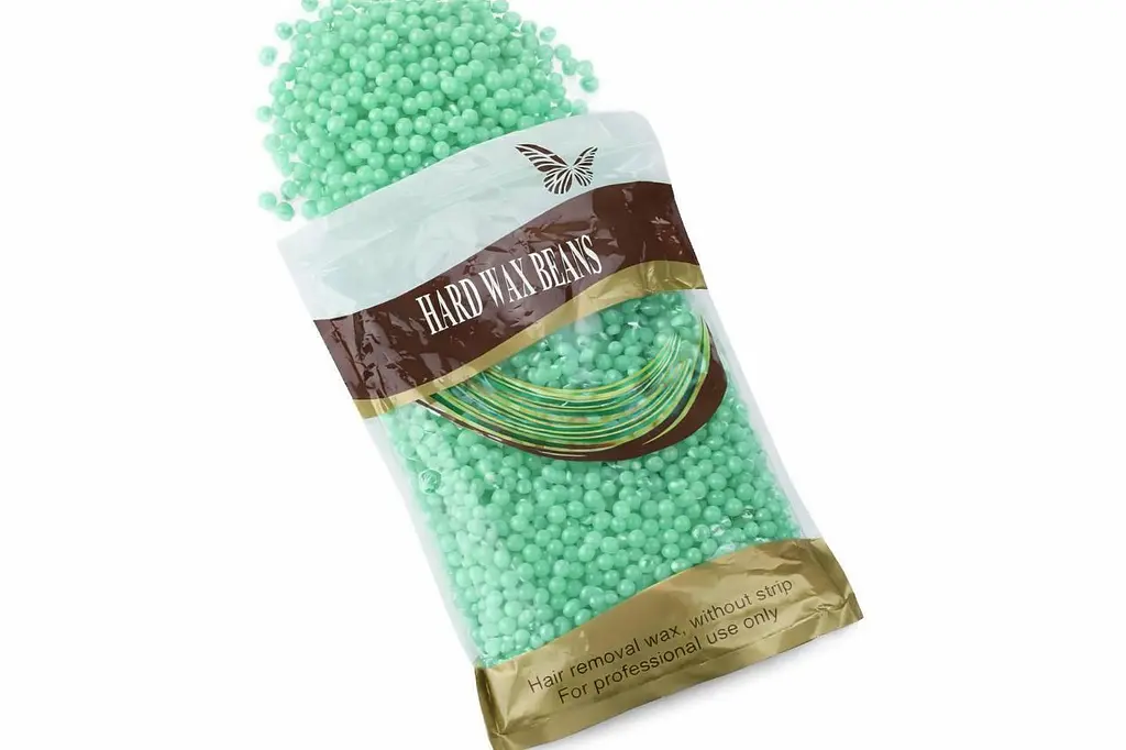 Горячий пленочный воск в гранулах Hard Wax Beans Mint Green 500 г – профессиональный воск для депиляции без полосок - фото 2