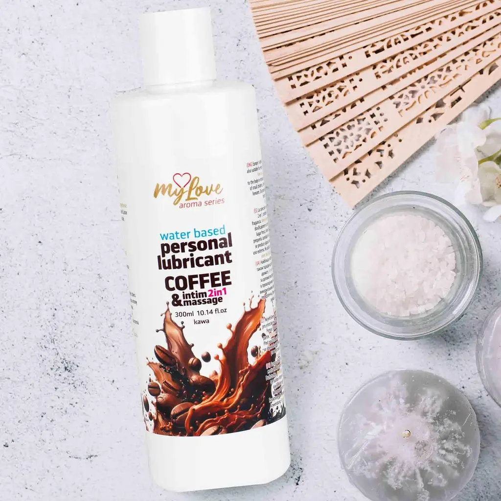 Лубрикант MyLove Aroma Series IntimMassage 2in1 Coffee, 300 мл - фото 4