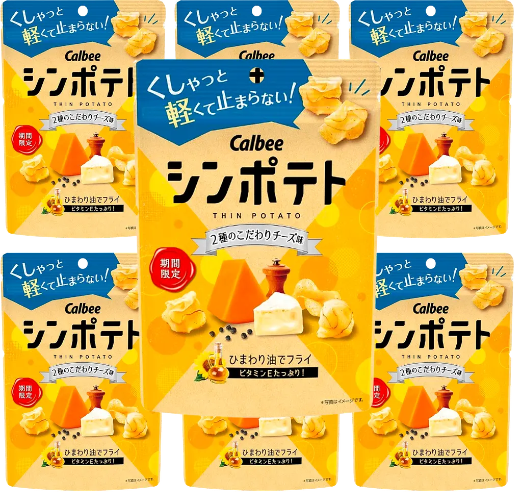 Чіпси Calbee 2 Types of Cheese Flavor 42 г - фото 5