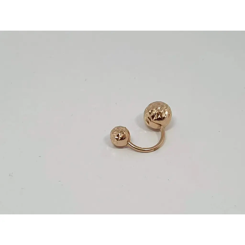 Золотая серьга-пирсинг Favoritum. 310129_7_А - фото 2