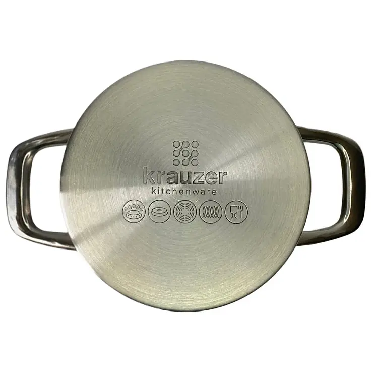 Кастрюля Krauzer Baby, со стеклянной крышкой, 14 см, 1,2 л (78301) - фото 2