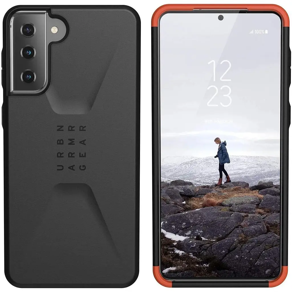 Оригінальний протиударний чохол UAG Civilian Samsung Galaxy S21 (6.2") Black 21281D114040 - фото 9