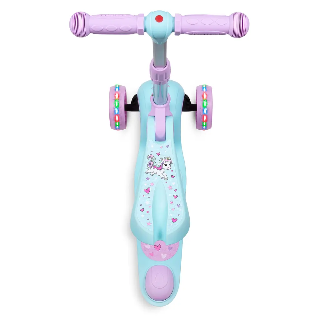 Дитячий самокат Kidwell Rimba Unicorn 2 в 1 з сідлом (5901130086207) - фото 3