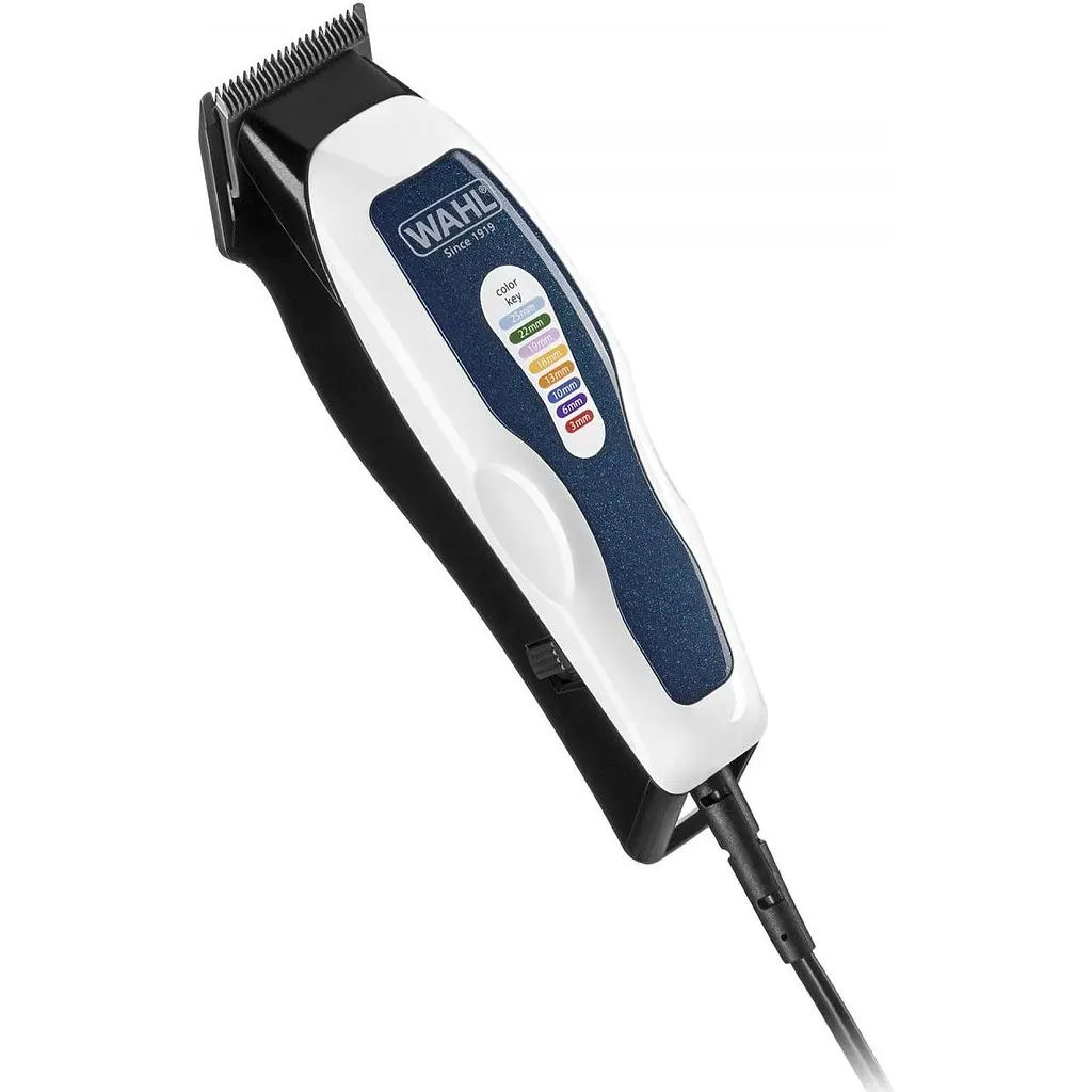 Машинка для стрижки Wahl Color Pro Combo бело-синяя - фото 2