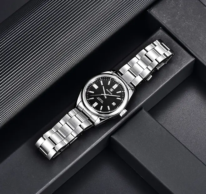 Наручний годинник Benyar Automatic 10 BAR Сріблястий (2783) - фото 8