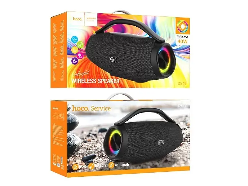 Портативна акустика Hoco Peak BT speaker DS48 40w бездротова - фото 5