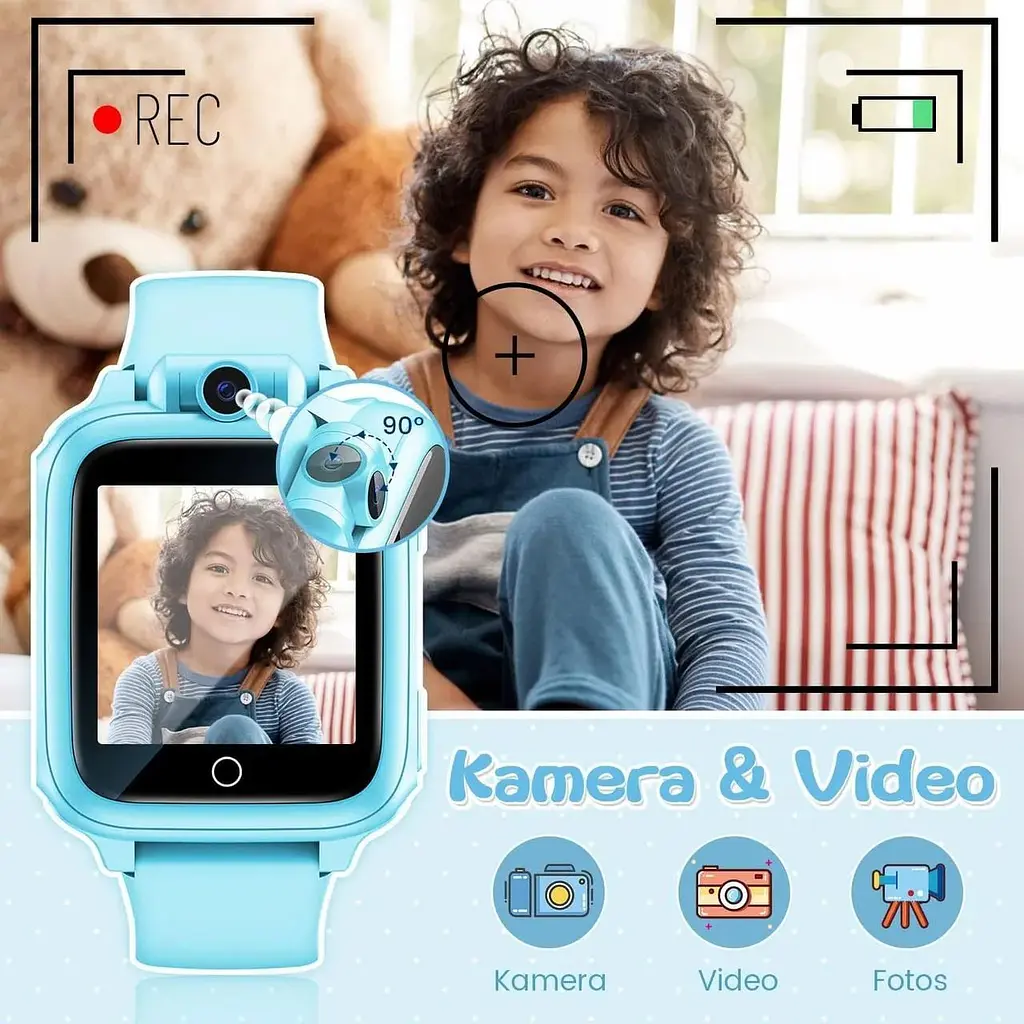 Дитячий смарт-годинник Awatty Smartwatch Children чорний - фото 7
