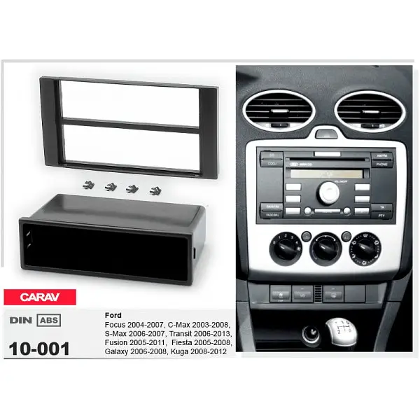 Переходная рамка Ford Focus, Transit, C-Max, S-Max, Fusion, Fiesta, Galaxy, Kuga Carav 10-001 - фото 4
