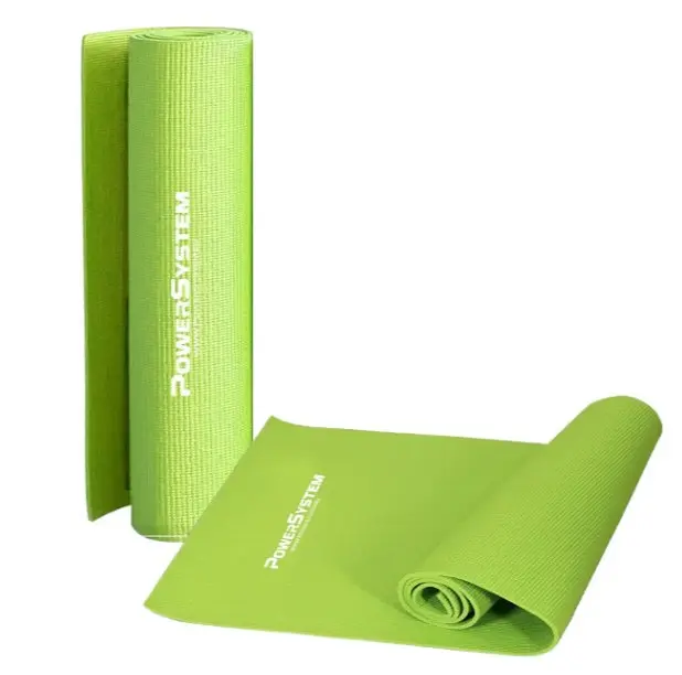 Килимок для йоги та фітнесу Power System PS-4014 PVC Fitness-Yoga Mat Green (173x61x0.6) (PS-4014_Green) - фото 9