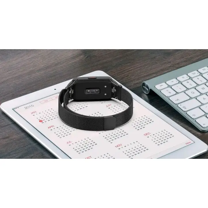 Ремінець DK для Honor Band 6 / 7 Metal Milanese Loop Magnetic (012956) (black) - фото 5