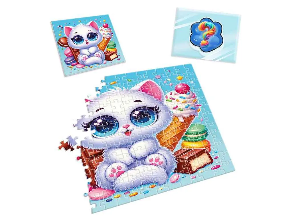 Пазли VLADI TOYS із сюрпризом "Біле кошенятко" VT8030-03 - фото 4
