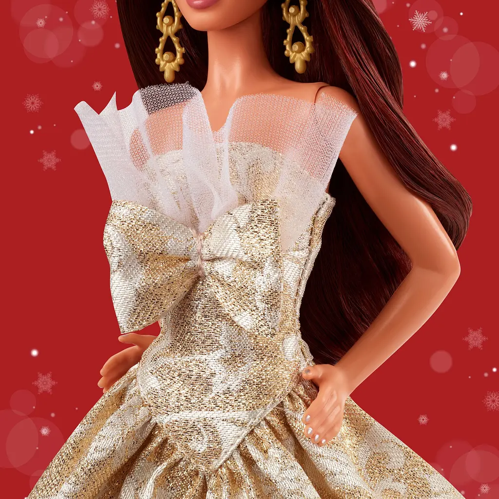 Коллекционная кукла Barbie Signature Праздничная брюнетка (JBH97) - фото 6