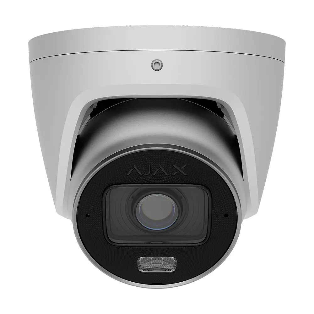 IP-відеокамера 5Mp Ajax TurretCam HLVF (5 Mp) White f=2.8-12mm, ІЧ+LED-підсвічування, з мікрофоном (26-00711)