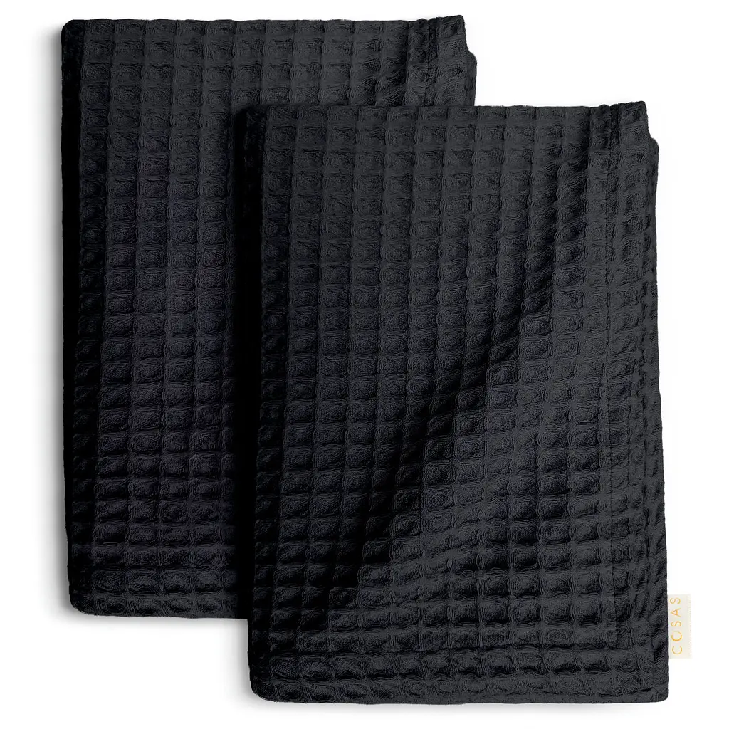 Вафельні рушники 75х95 см/75х130 Black Greek Waffle 2шт COSAS (4822052439883)