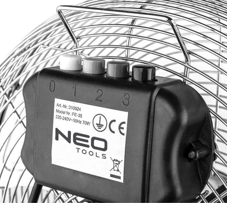 Вентилятор підлоговий Neo Tools 90009 професійний, 50 Вт, діаметр 30 см, 3 швидкості - фото 2