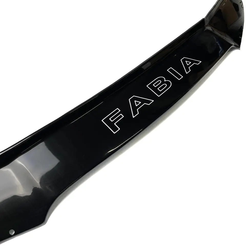 Дефлектор капота мухобійка Skoda Fabia I 2000-2007 Євро Кріплення Voron Glass - фото 3
