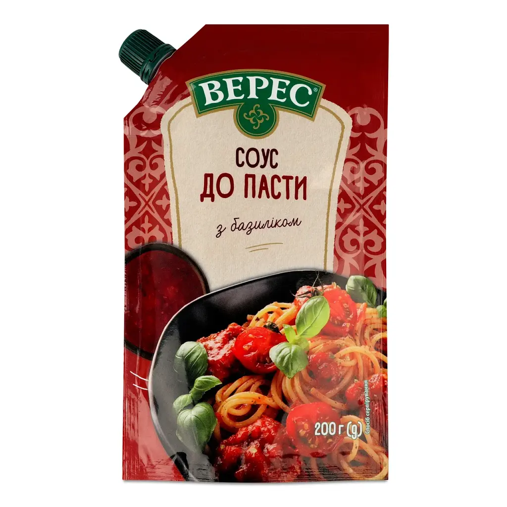 Соус Верес до пасти з базиліком 200 г