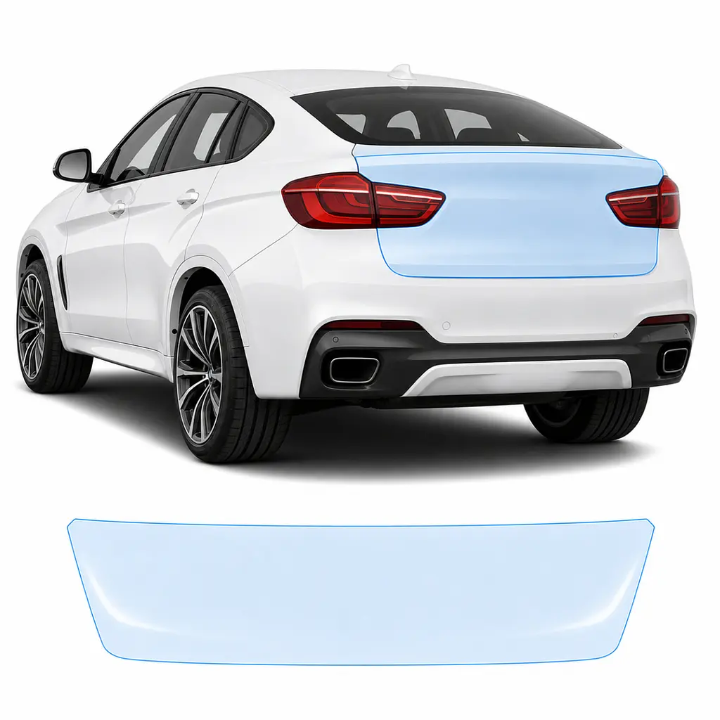 Антигравійна захисна бронеплівка за лекалами для BMW X6 F16 2014-2019 - зона кришки багажника
