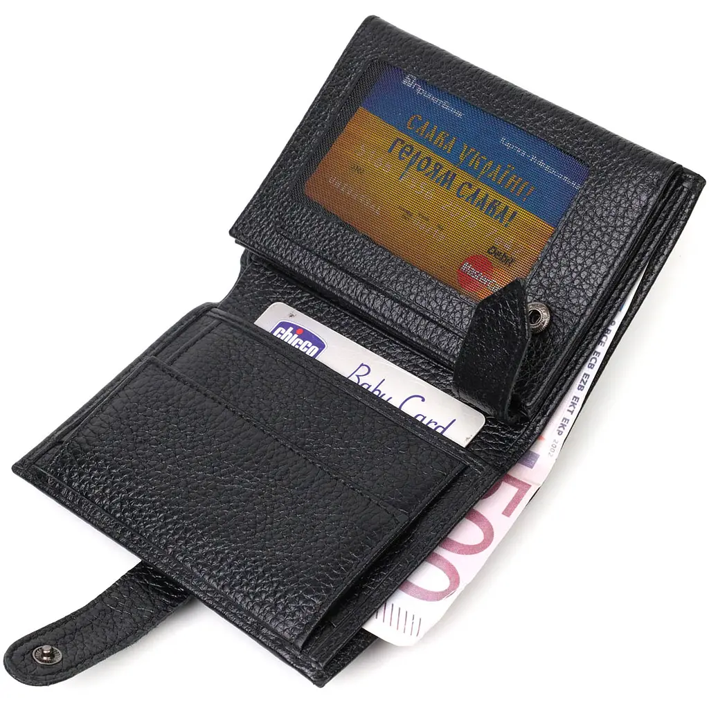Кожаный мужской кошелек Bond 9.7х12.7х2 см acs0026929 - фото 4