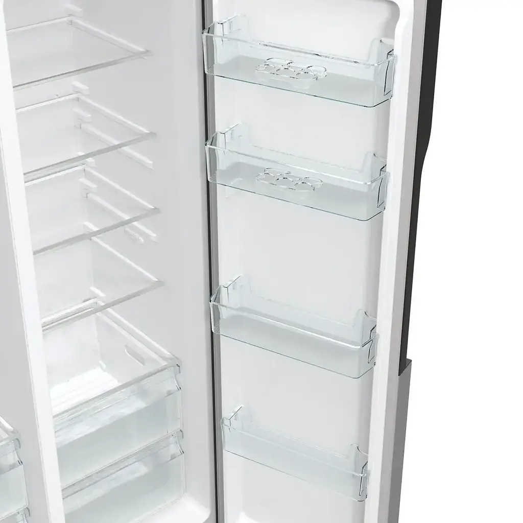 Холодильник Gorenje SBS, 179х70х92см, 2 двері, 376(190)л, А++, NF+, Інв., Зона св-ті, диспенсер, генератор льоду, Зовн. Диспл, нерж - фото 7